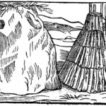 Carboneros- ikazkinak. Grabado del libro de Biringuccio sobre “La Pyrotechnie, ou art du feu…”, 1572.