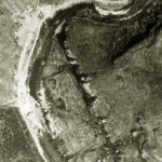 Construcción del embalse de Usotz. Detalle de la ortofoto de 1929. (Tomado de: Sitna)