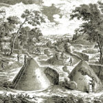 Producción de carbón vegetal según la enciclopedia de Diderot y D’Alambert. (siglo XVIII). (Tomado de www.gallica.bnf.fr)